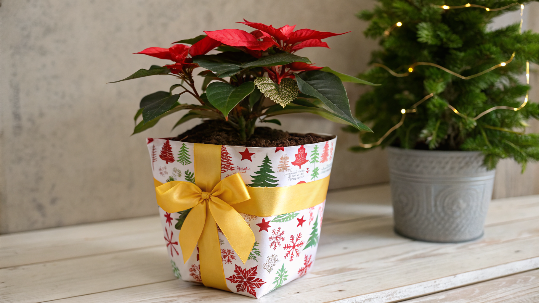 Zimmerpflanze als Weihnachtsgeschenk