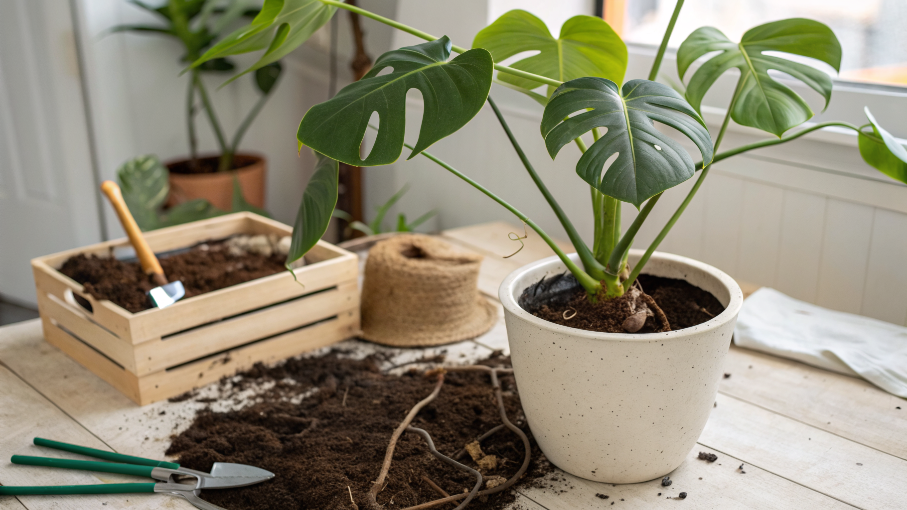 monstera umtopfen
